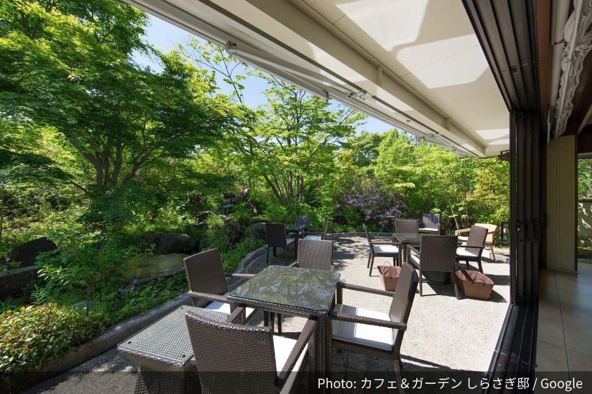 カフェ&ガーデン しらさぎ邸の外観